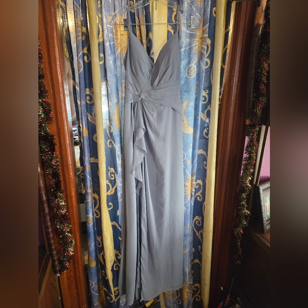 Azazie EUC Power Blue Formal Dress Size A6.